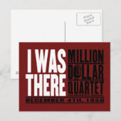 Kwartet van het miljoen dollar "ik was daar " briefkaart (Voorkant / Achterkant)