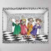 Kwartet van het Uitvoerende Gals in al hun Glory Poster (Voorkant)