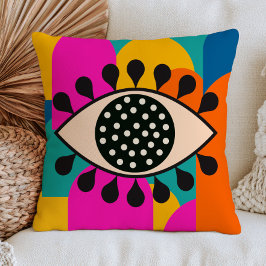 Kwartetten Kwade Oog Abstracte Vormen Boheemse Naz Kussen