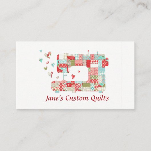 Kwartnaaimachines Visitekaartjes (Voorkant)