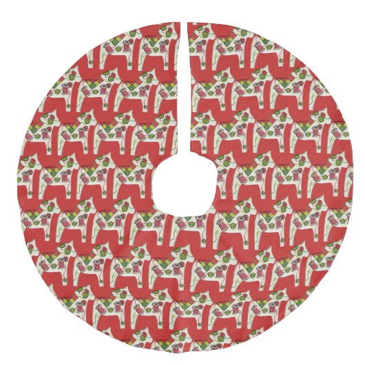 Kwarts kerstboomrok imitatie linnen kerstboom rok (Voorkant)