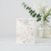 Kwarts kristal minimalistische elegante sieraden d visitekaartje (Staand voorkant)