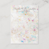 Kwarts kristal minimalistische elegante sieraden d visitekaartje (Voorkant)