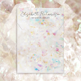 Kwarts kristal minimalistische elegante sieraden d visitekaartje