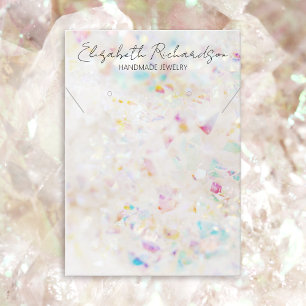 Kwarts kristal minimalistische elegante sieraden d visitekaartje