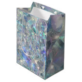 Kwarts kristal Sparkly Patroon Medium Cadeauzakje (Voorkant Gekanteld)