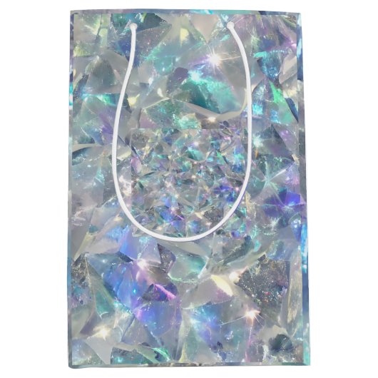 Kwarts kristal Sparkly Patroon Medium Cadeauzakje (Voorkant)