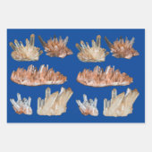 Kwarts kristallen gemstone rocstone geology afbeel inpakpapier vel (Voorkant 2)