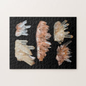 Kwarts kristallen gemstone rocstone geology afbeel legpuzzel (Horizontaal)