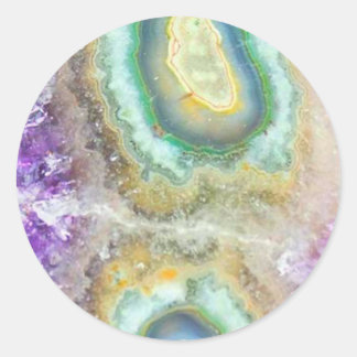 Kwarts Snoep kristallen Ronde Sticker