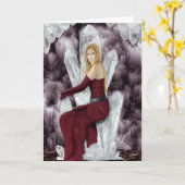 Kwarts troon wenskaart kaart (Gele Bloem)