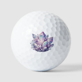 kwartscluster van pastel golfballen