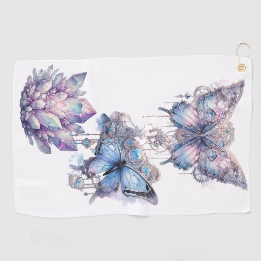 kwartscluster van pastel golfhanddoek (Horizontaal)