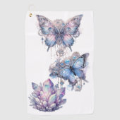 kwartscluster van pastel golfhanddoek (Voorkant)