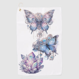 kwartscluster van pastel golfhanddoek