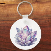 kwartscluster van pastel sleutelhanger (Voorkant)