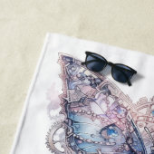 kwartscluster van pastel strandlaken (In situ)