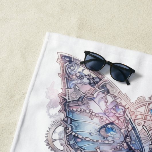 kwartscluster van pastel strandlaken (In situ)