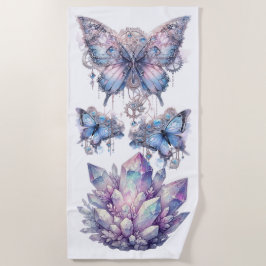 kwartscluster van pastel strandlaken