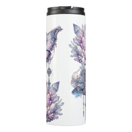 kwartscluster van pastel thermosbeker (Achterkant)