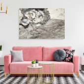Kwartskristallen genaamd Herkimer Diamonds Canvas Afdruk (Insitu (Woonkamer))