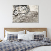 Kwartskristallen genaamd Herkimer Diamonds Canvas Afdruk (Insitu (Slaapkamer))