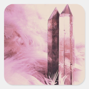 Kwartspunten Vierkante Sticker