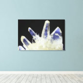 Kwartzkristallen (SiO2), Peru, Zuid-Amerika Canvas Afdruk (Insitu (Houten vloer))