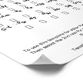 Kwast Letter Teken Karakterblad Swashes Poster (Hoek)