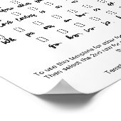 Kwast Letter Teken Karakterblad Swashes Poster (Hoek)
