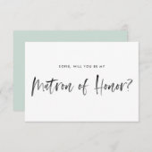 Kwast Lettering Mint Wees Mijn Getuige Kaart (Voorkant / Achterkant)