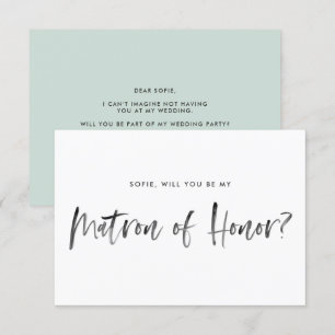 Kwast Lettering Mint Wees Mijn Getuige Kaart