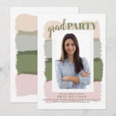 Kwastenstreken Foto Diploma Feestje Kaart (Voorkant / Achterkant)
