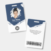 Kwaststreek Personeelsfoto, Streepjescode, Logo, N Badge (Voor- en achterkant)