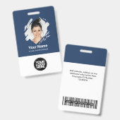Kwaststreek Personeelsfoto, Streepjescode, Logo, N Badge (Voor- en achterkant)