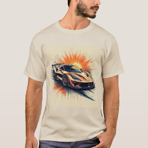 🔥 Kwaststreek Raceauto Bewegingsenergie Kunst T-shirt