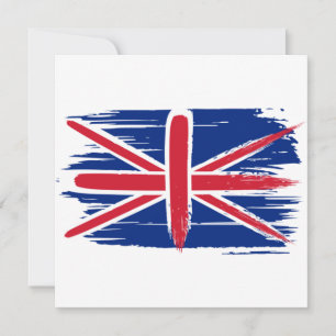 Kwaststreek UK Union Jack Vlag Platte Wenskaart