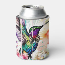 Kwaststreek Vogel Kunst Blikjeskoeler