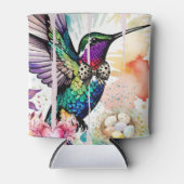 Kwaststreek Vogel Kunst Blikjeskoeler (Voorkant)