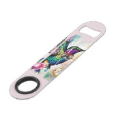 Kwaststreek Vogel Kunst Speed Flessenopener (Voorkant Gekanteld)