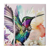 Kwaststreek Vogel Kunst Tegeltje (Voorkant)