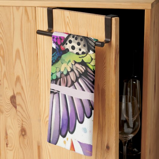 Kwaststreek Vogel Kunst Theedoek (Derde Gevouwen)