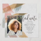Kwaststreken Foto Afstudeeruitnodiging Kaart (Voorkant / Achterkant)