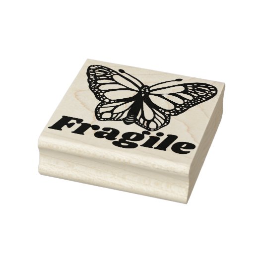 Kwaterenschildering van kwetsbare monarchvlinder rubberstempel (Stempel)