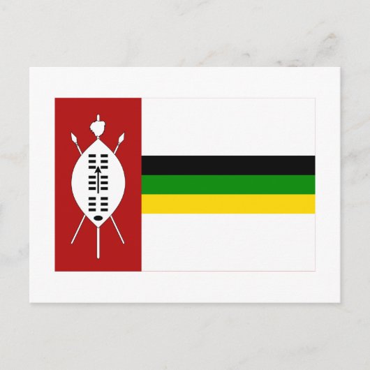 KwaZulu Flag Briefkaart (Voorkant)