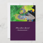 KWEEFSELS, groen geel paars Kaart (Achterkant)