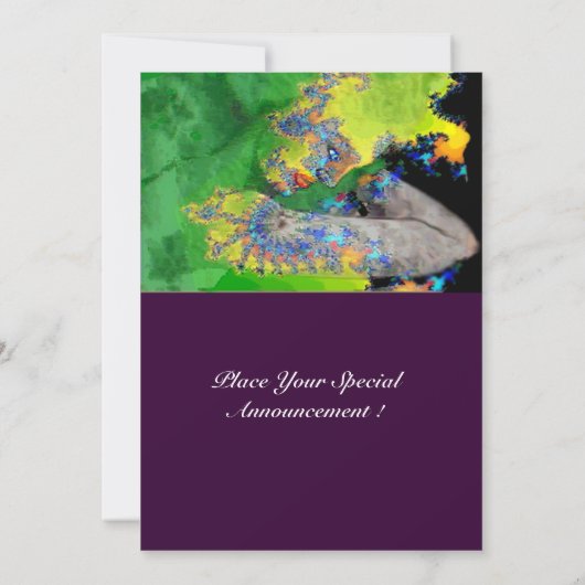 KWEEFSELS, groen geel paars Kaart (Achterkant)