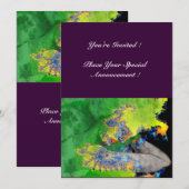 KWEEFSELS, groen geel paars Kaart (Voorkant / Achterkant)