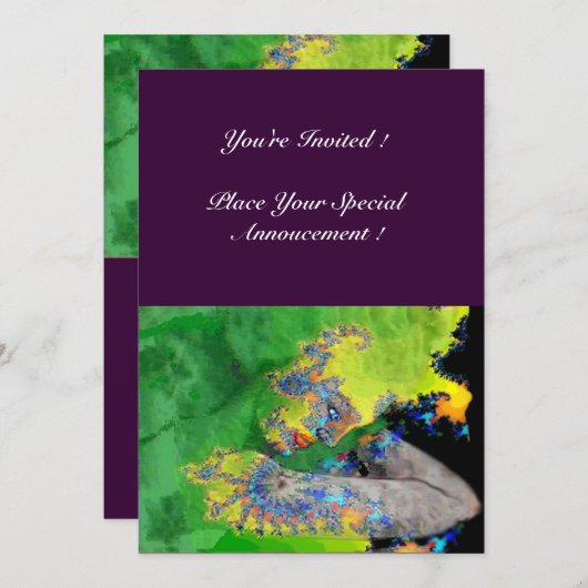 KWEEFSELS, groen geel paars Kaart (Voorkant / Achterkant)