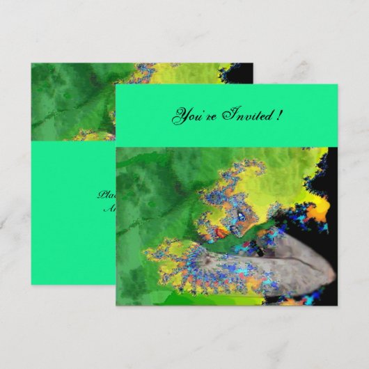 KWEEFSELS, groen geel zwart Kaart (Voorkant / Achterkant)